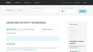 Using SSH in PuTTY (Windows) - Media Temple