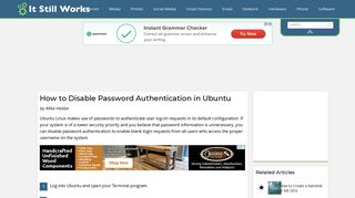 How to Disable Password Authentication in Ubuntu | It Still Works
