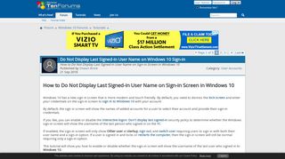 Do Not Display Last Signed-in User Name on Windows 10 Sign-in ...