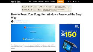 How to Reset Your Forgotten Windows Password the Easy Way