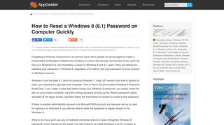 How to Reset Windows 8 Password Quickly and Easily - Windows Help