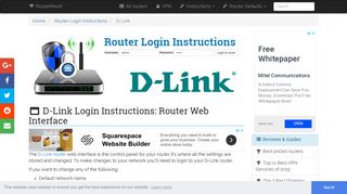 D-Link Login: How to Access the Router Settings | RouterReset