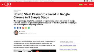 How to Steal Passwords Saved in Google Chrome in 5 Simple Steps ...