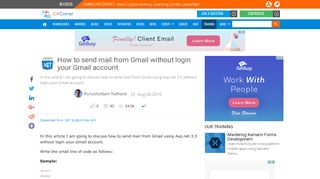 How to send mail from Gmail without login your Gmail account