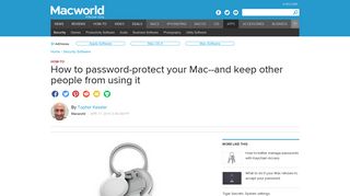 How to password-protect your Mac--and keep other people from using ...