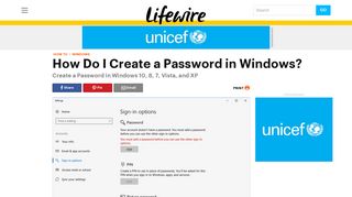How to Create a Password in Windows - Lifewire