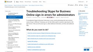 Troubleshooting Skype for Business Online sign-in errors for ...