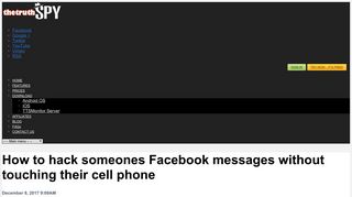 How to hack someones Facebook messages without ... - TheTruthSpy
