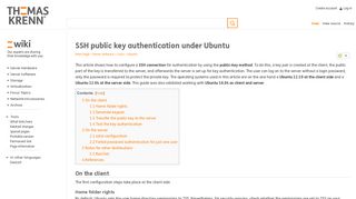 SSH public key authentication under Ubuntu - Thomas-Krenn-Wiki