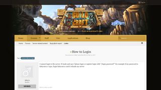 How to Login | GuildCraft Network - Cracked Minecraft Server