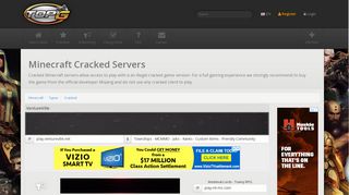 Cracked Minecraft Servers | TopG Servers List