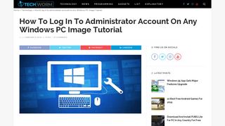 How to log in to administrator account on any Windows PC Image ...