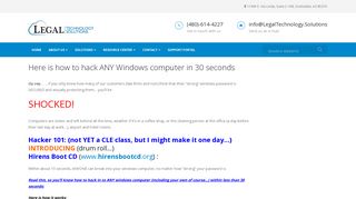Here is how to hack ANY Windows computer in 30 seconds – Legal ...
