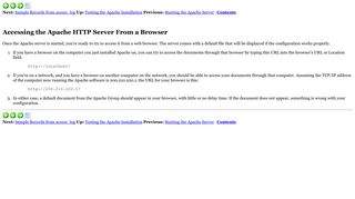 Accessing the Apache HTTP Server From a Browser - Alvin Alexander