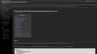 User talk:AndrewNeo/Analyzing ApertureScience.com - Valve ...