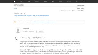 How do I sign in on Apple TV?? - Apple Community