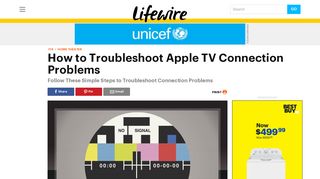 How to Troubleshoot Apple TV Connection Problems - Lifewire