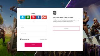 Log in to your Epic Games account - Epic Games | Store