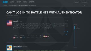 Can't log in to battle net with authenticator - Technical Support ...
