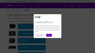 User guides and manuals for BT Hubs | BT help