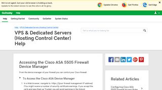 Accessing the Cisco ASA 5505 Firewall Device Manager | VPS ...