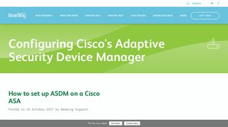 How to set up ASDM on a Cisco ASA - Beaming