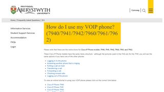 How do I use my VOIP phone? (7940/7941/7942/7960/7961 ... - FAQs