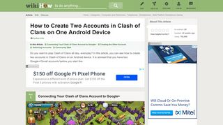 How to Create Two Accounts in Clash of Clans on One Android Device