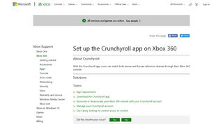 Set Up the Crunchyroll App on Xbox 360 | Xbox 360 Apps