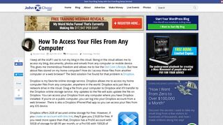 How To Access Your Files From Any Computer | John Chow dot Com