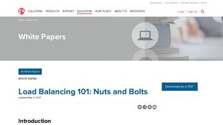 Load Balancing 101: Nuts and Bolts - F5 Networks
