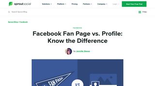 Facebook Fan Page & Profile: Know the Difference | Sprout Social