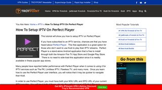 How To Setup IPTV On Perfect Player - The Quick Way - TroyPoint
