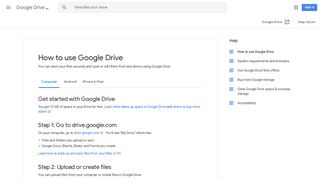 How to use Google Drive - Computer - Google Drive Help