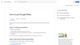 How to use Google Slides - Computer - Docs Editors Help