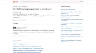 How to transfer groupme chats to new phone - Quora