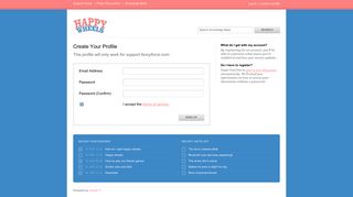 Sign Up - Happy Wheels Support