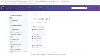 The Heroku CLI | Heroku Dev Center