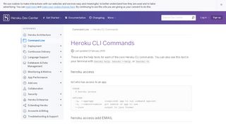 Heroku CLI Commands | Heroku Dev Center