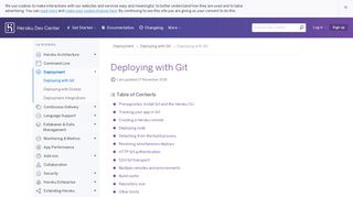 Deploying with Git | Heroku Dev Center