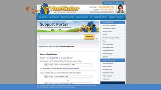 Secure cPanel Login « HostGator.com Support Portal