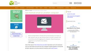 Get Hotmail email on another computer - WebDevelopersNotes