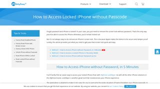 How to Access Locked iPhone without Passcode - iMyFone