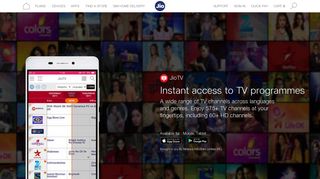 JioTV Live TV App - Online Streaming of TV Channels & Shows