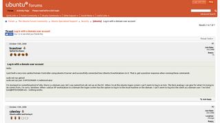 [ubuntu] Log in with a domain user account - Ubuntu Forums