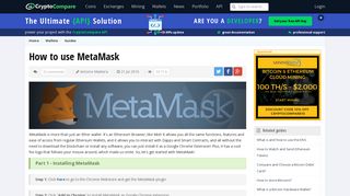 How to use MetaMask | CryptoCompare.com