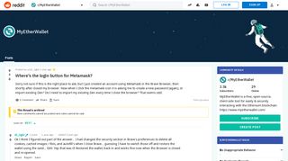 Where's the login button for Metamask? : MyEtherWallet - Reddit