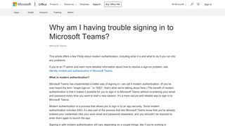 Why am I having trouble signing in to Microsoft Teams? - Office Support