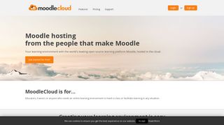 MoodleCloud - Moodle hosting from the people that make Moodle.