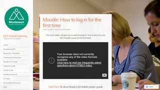 Moodle: How to log in for the first time – MCI Virtual Learning